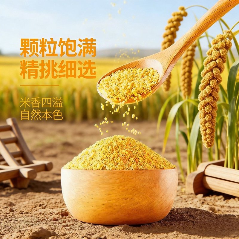 正宗山西农家黄小米 不打农药化肥 营养小米粥