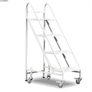 加厚档案室专用梯子图书馆书梯三步梯二步四层移动静音书踏带厂家