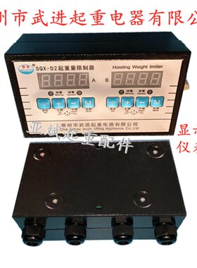 常州武进起重量限制器仪表盒SQX-D1型 常沈牌D2双显显示屏20/5吨