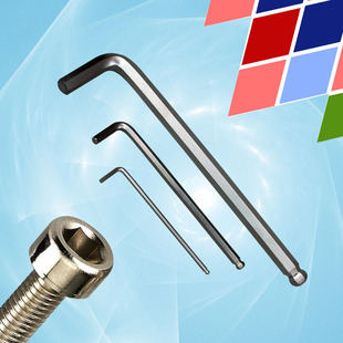 55mm 2.5 L型六角棱6方镀镍2 加长球头内六角扳手