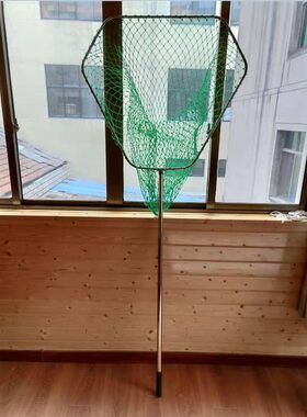 神燕2米鲟鱼三角抄网巨大物青鱼大鱼加粗超硬单节特大号抄杆网兜