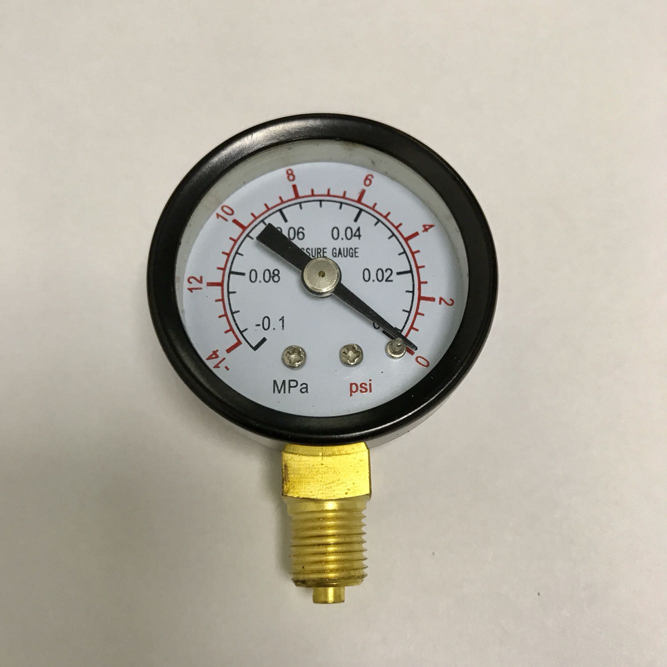 径向 真空表 直径40mm 背后外壳40.5mm -0.1-0mpa -14-0psi m10x1