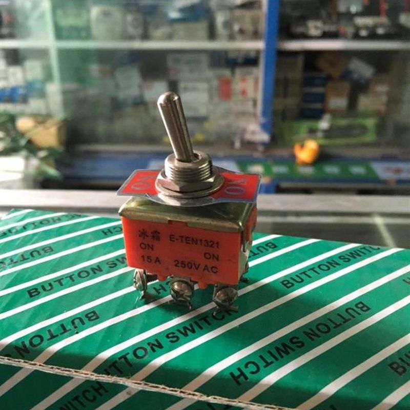 摇头开关钮子开关拨动开关双断双开摇杆开关1321两档6脚15A250VAC