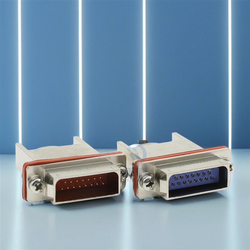 J14A系列J14A-15ZJL+J14A-15ZKL矩形电连接器 电缆式插座