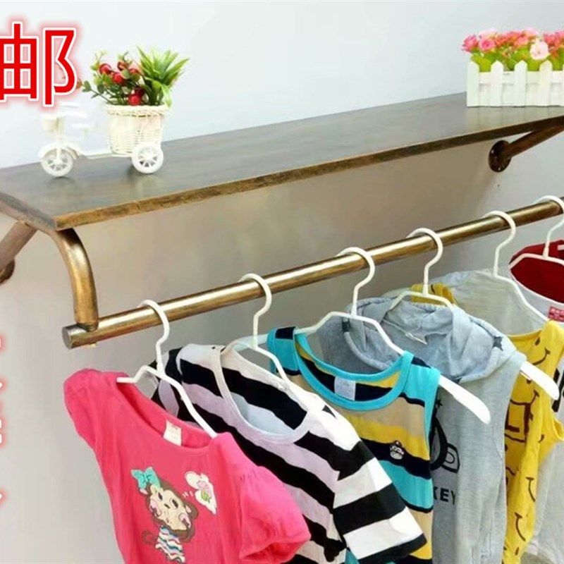 加厚上墙服装架壁挂墙上挂衣架侧挂服装货架服装店展示架上墙架子