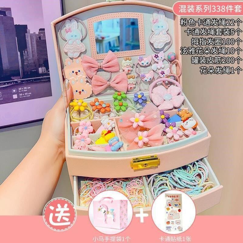 发辫婴儿彩色儿童少女辫子头发糖果皮圈发圈女橡皮筋弹力色夹发扎