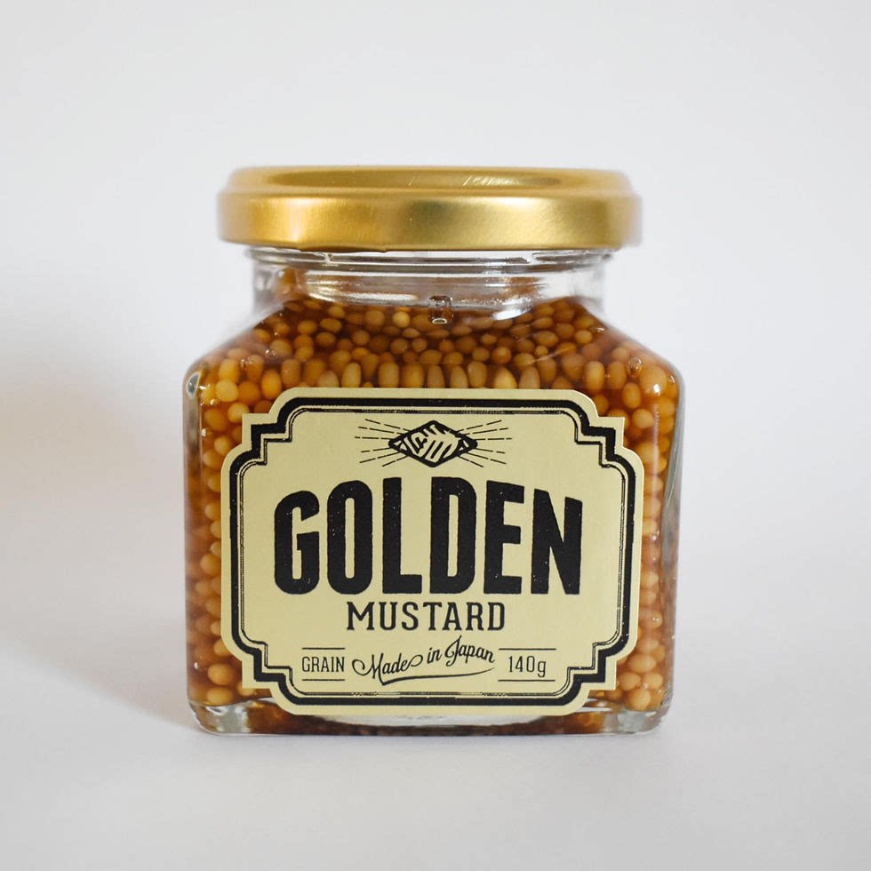 速发日本 golden黄金芥末籽酱爆浆熟成芥末籽酱akomeya人气调味酱