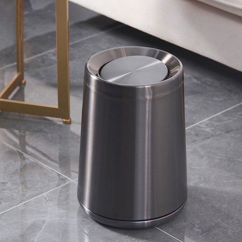 垃圾桶带盖家用客厅卧室现代简约小号卫生间厕所创意时尚摇盖式