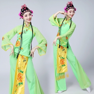 桃李杯春闺梦舞蹈服装成人古典舞民族扇子舞花旦戏曲秧歌演出服女