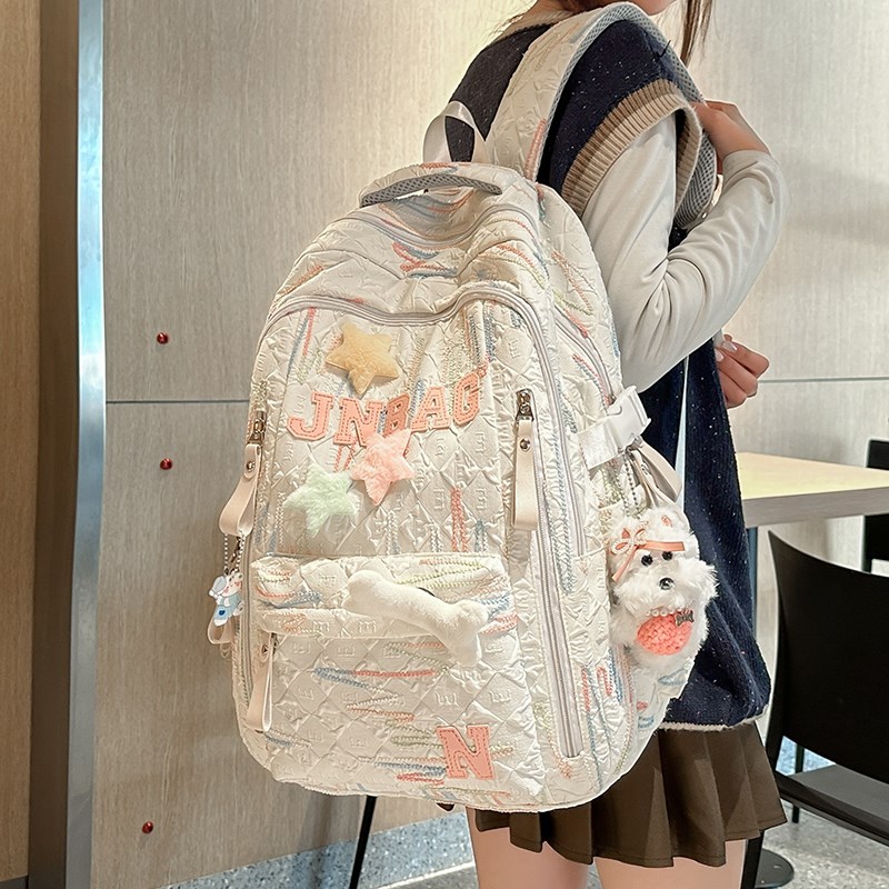 儿童书包女生小学生初中生两件套高颜值背包大学生高中可爱双肩包