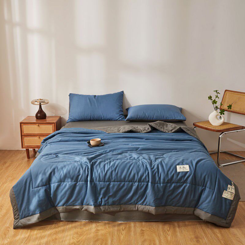 高级感100里外全棉空调被芯夏凉被四件套可机洗QA类新疆纯棉花被