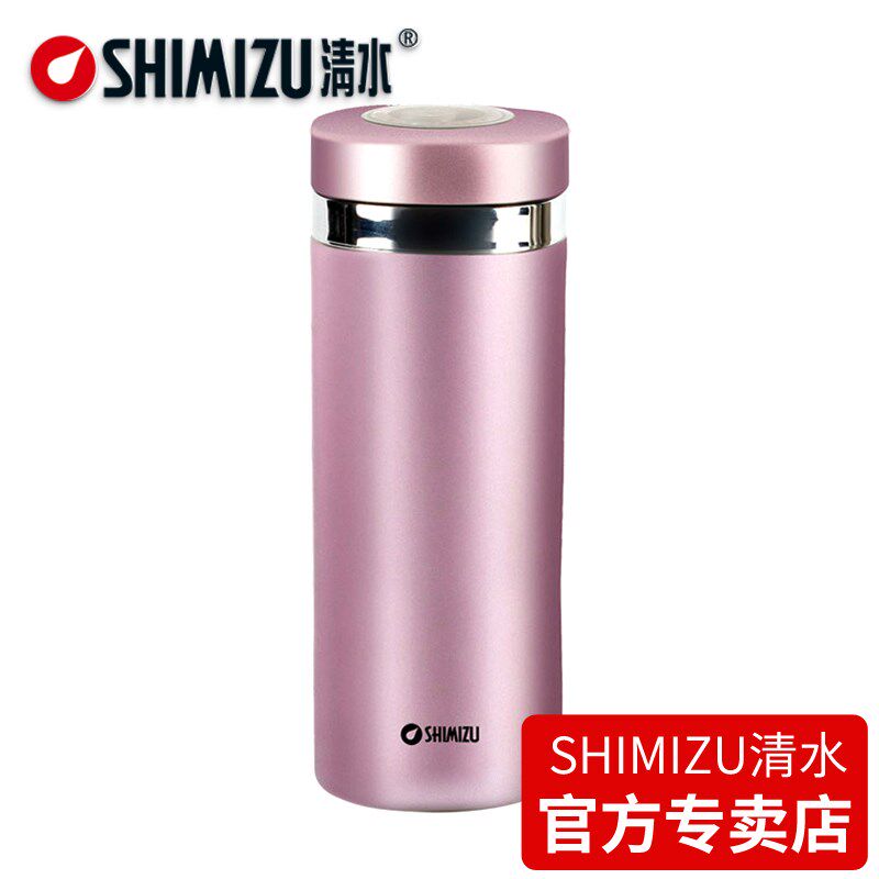 清水保温杯男士女情侣商务车载真空不锈钢直身杯子W水杯学生茶杯