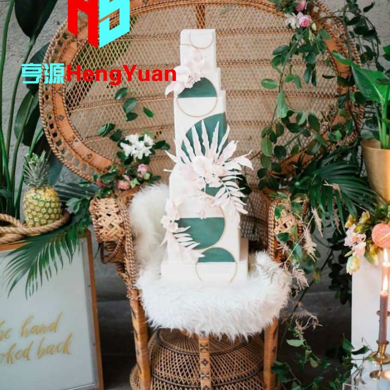 泡沫假体蛋糕模型 烘焙奶油裱花练习翻糖模具 婚礼胚方形5层套装