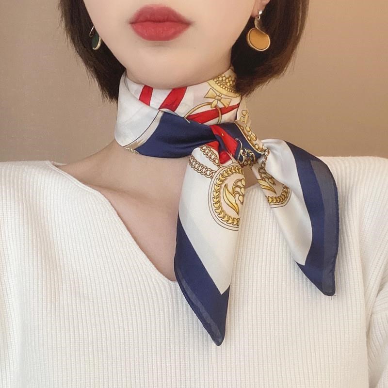空姐丝巾小方巾女春夏秋季薄款职业空姐洋气小领巾时尚女