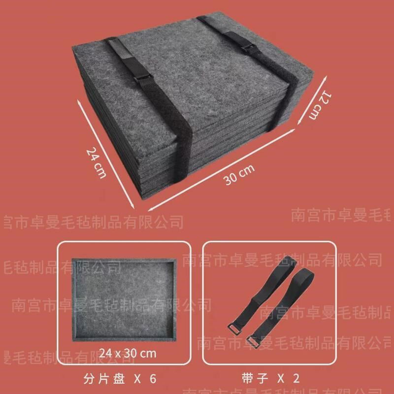 拼图分片盘分类版毛毡分区盘1000片收纳盘积木盘