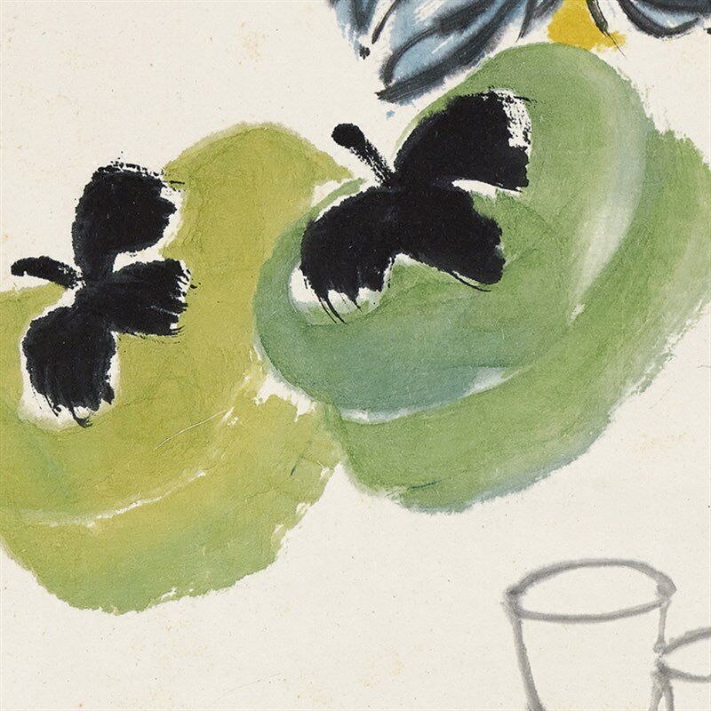 国画字画客厅现代新中式装饰画挂画非手绘仿齐白石岁朝清赏赠装裱