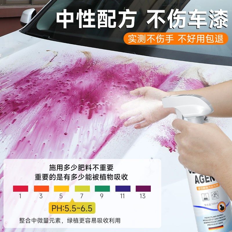 铁粉去除剂汽车漆面车身锈点去污剂车漆小黄点车漆除锈不伤漆