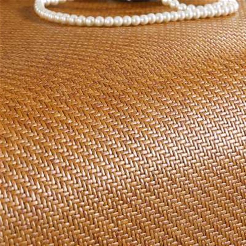 新款新品夏季天然加厚藤席三件套刺绣花双人凉席18m15米床上空调