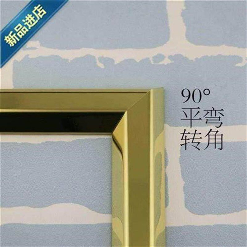 3244半圆线条地线槽面 不锈a钢压金黄色号 地板防踩护电保线槽