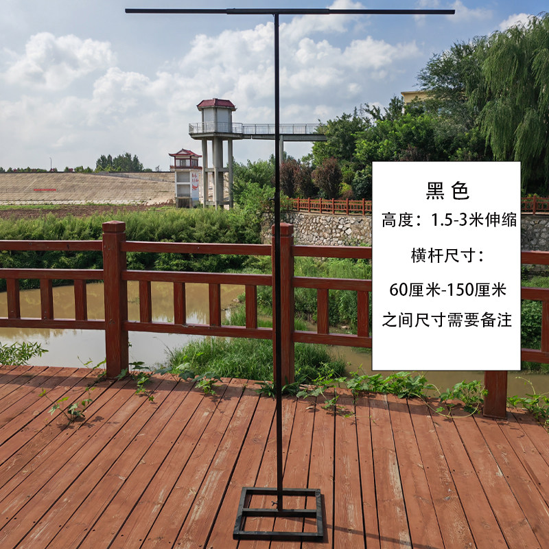 新款草坪婚礼铁艺婚庆道具背景纱幔牛奶丝L雪纺装饰拱门可伸缩支