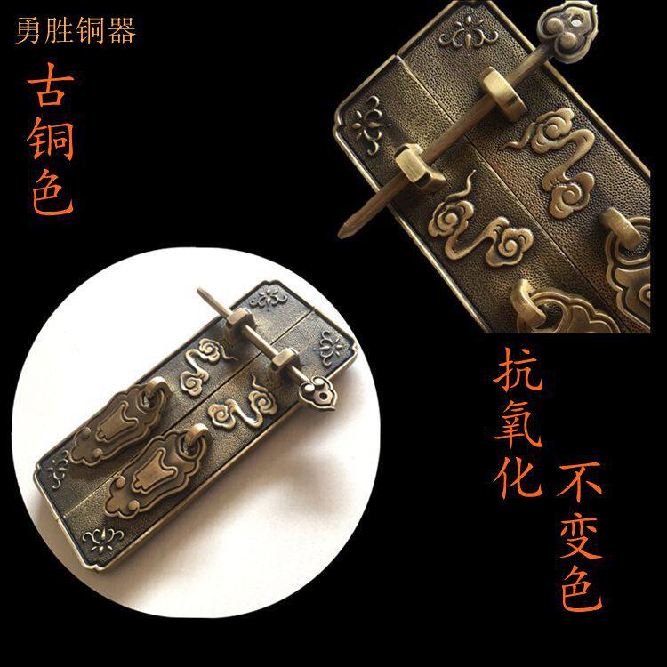 全铜新中式古典拉手明清家具仿古复古做旧衣柜抽屉把手橱柜门拉手
