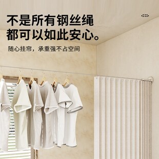 浴室隔断帘免打孔折叠浴帘卫生间钢丝绳洗澡干湿分U离淋浴布帘防