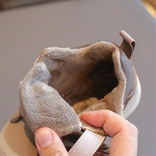 男童二棉鞋女宝宝鞋子耐脏潮流幼儿园加绒运动鞋婴儿冬天保暖鞋子