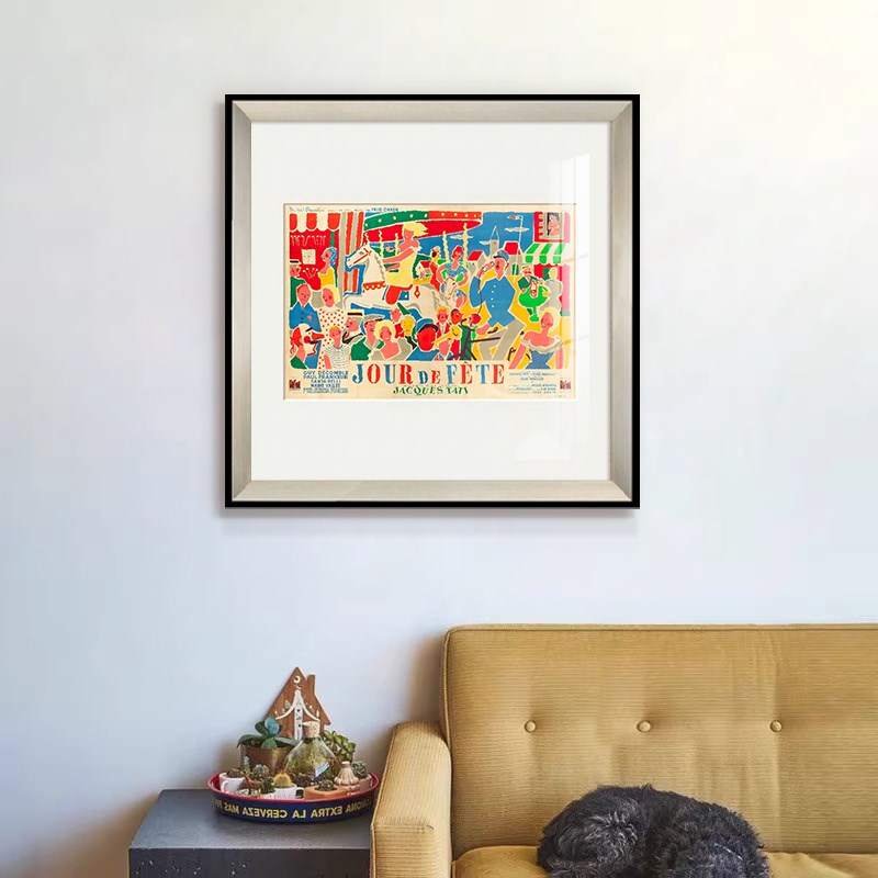 涂鸦餐厅装饰画客厅背景墙抽象小众艺术壁画公寓多巴胺高级感挂画
