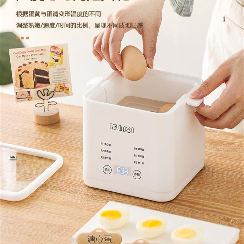 蒸蛋器自动断电家用迷你早餐机不锈钢防干烧溏心蛋温泉蛋酸奶机