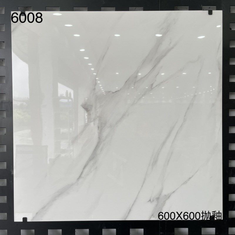 简约现代客厅地板砖600X600全瓷抛釉瓷砖亮光经典地板砖釉面砖