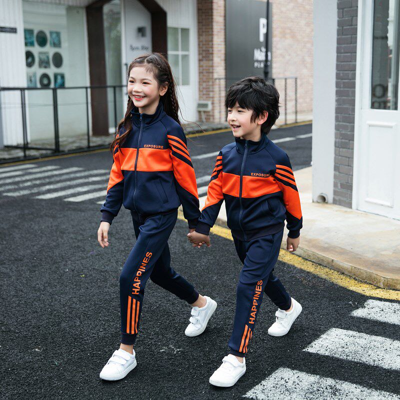 亲子春秋装2024新款一家四口幼儿园小学班服校服洋气运动会套装潮