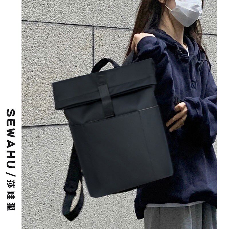 商务休闲双肩包2025新款男女大容量男士背包户外旅行通勤电脑书包