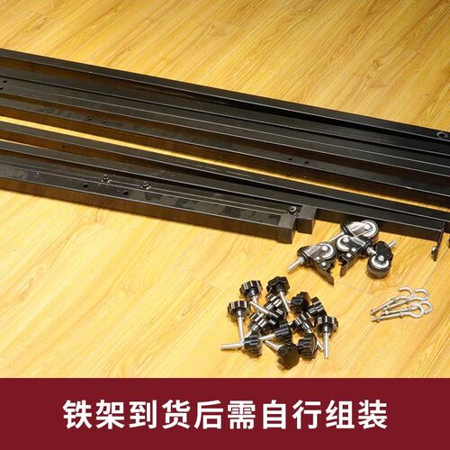 铜锣架C型锣架方型单层双层加厚铁支架带轮子40Q-100厘米铜锣支架