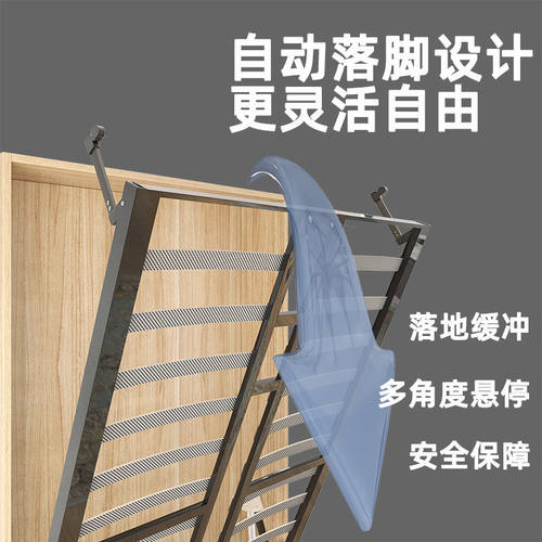 隐形床五金配件折l叠床正侧翻转隐藏床下翻床衣柜藏墙一体墨菲壁