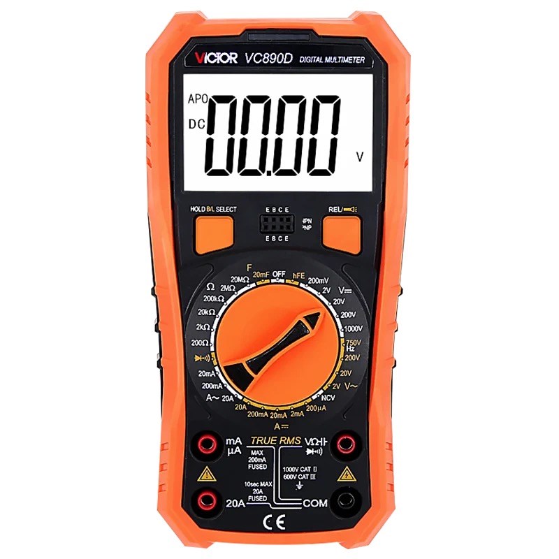 胜利万用表VC890C/D数字多功能万能表全自动防烧电工表VC890C+