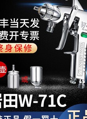 喷枪喷漆枪W-71C日本岩田喷枪气动工具高雾化涂料家俱汽车油漆w71