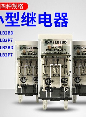 银点 小型继电器 RXM4 RXM2LB2BD P7 中间继电器 DC24V AC230V