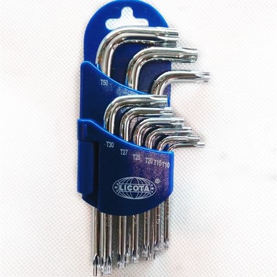 美国力可达工具9件花型内六角扳手2TF10091DPM(T10-T50)