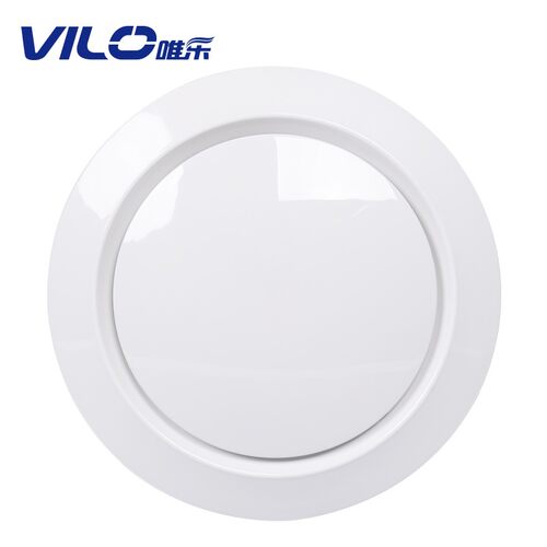 唯乐 新风系统110可调塑料圆形160进吸风排风通风出风口PVC装饰盖