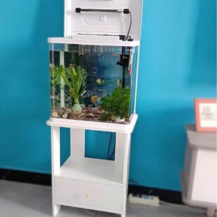 实木客厅鱼缸台桌柜子底柜支架底座托架放鱼缸的架子40鱼缸架多层