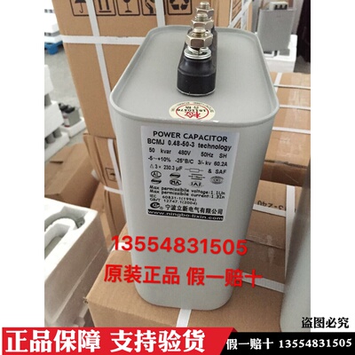 宁波立新BCMJ0.48-50-3 50KVAR 480V 60.2A自愈式并联电力电容器