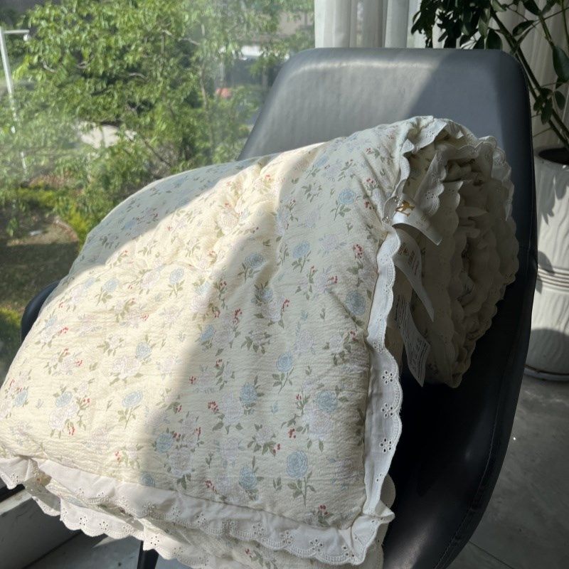 花边款春秋被空调被被子冬被加z厚保暖学生夏凉被单双人可机洗被