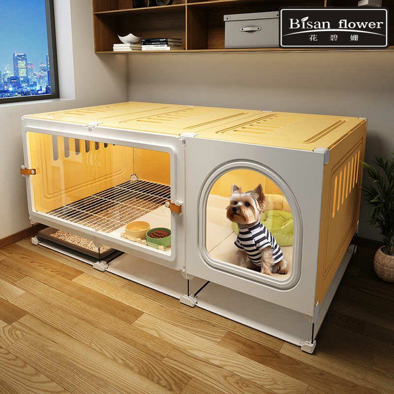 宠物狗笼子小型犬带厕所分u离狗窝一室一厅一卫厕所一体狗别墅室