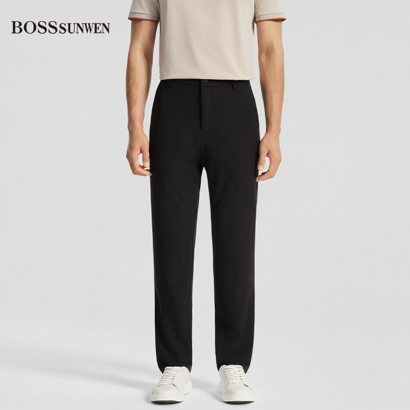 BOSSSUNWEN博斯绅威商务绅士时尚都市修身正装休闲裤