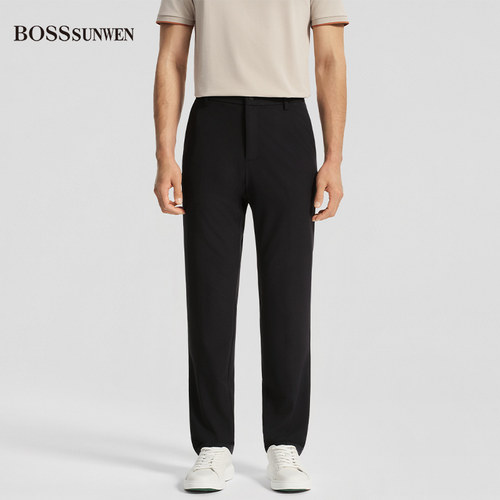 BOSSSUNWEN博斯绅威商务绅士时尚都市修身正装休闲裤
