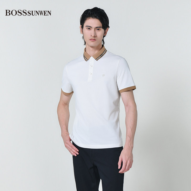 BOSSSUNWEN新款男士短袖T恤衫