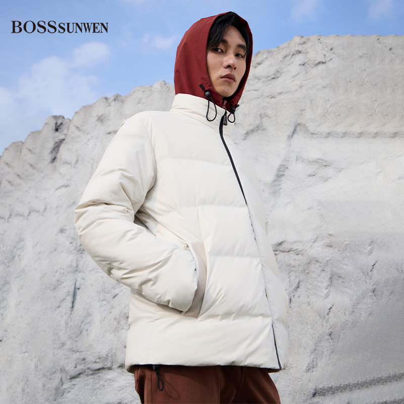 BOSSSUNWEN男士冬季加厚羽绒服
