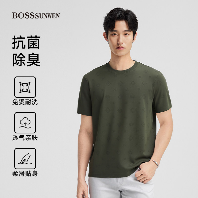 BOSSSUNWEN男士T恤透气亲肤图片