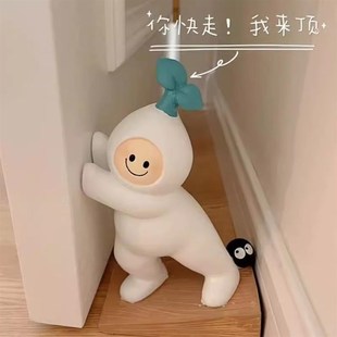 门档器阻门器外开门免打孔新款大门防撞神器门后顶V门抵门门塞门