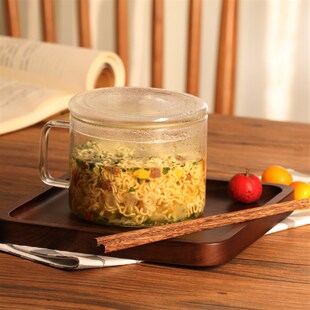 玻璃方便面碗微波炉碗泡面碗y日式带盖大容量泡面神器宿舍沙拉碗